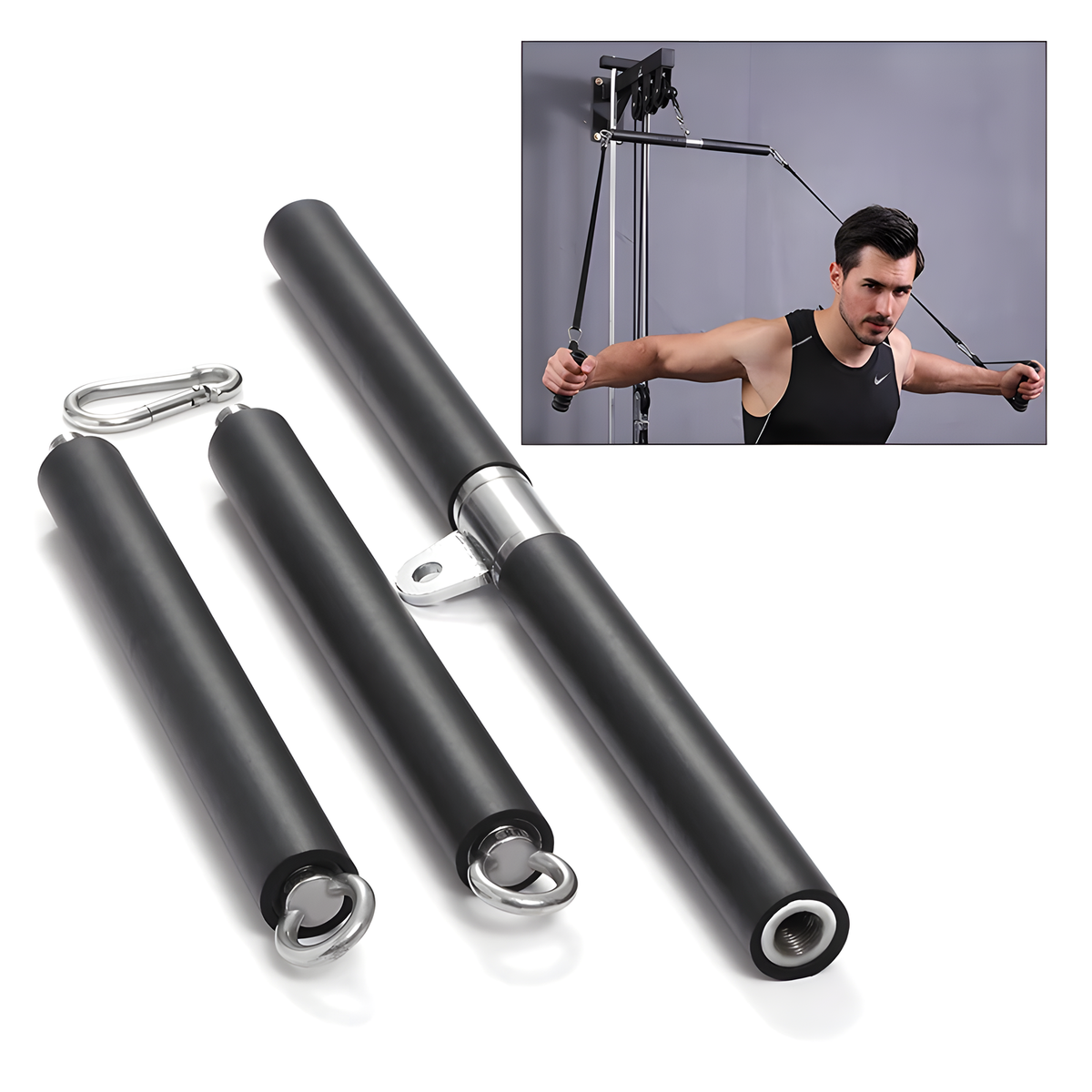 Three Section Pull Back Bar