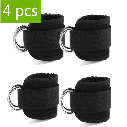 1/2 Pcs Fitness Ankle Straps Adjustable D-Ring Support Cuffs Gym Leg Strength Workouts Pulley With Sports Guard Safety Abductors