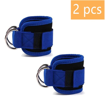 1/2 Pcs Fitness Ankle Straps Adjustable D-Ring Support Cuffs Gym Leg Strength Workouts Pulley With Sports Guard Safety Abductors