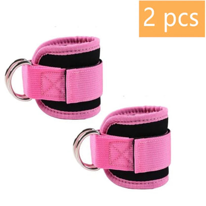 1/2 Pcs Fitness Ankle Straps Adjustable D-Ring Support Cuffs Gym Leg Strength Workouts Pulley With Sports Guard Safety Abductors