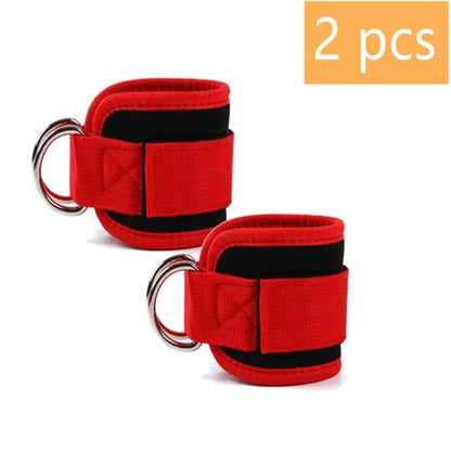1/2 Pcs Fitness Ankle Straps Adjustable D-Ring Support Cuffs Gym Leg Strength Workouts Pulley With Sports Guard Safety Abductors