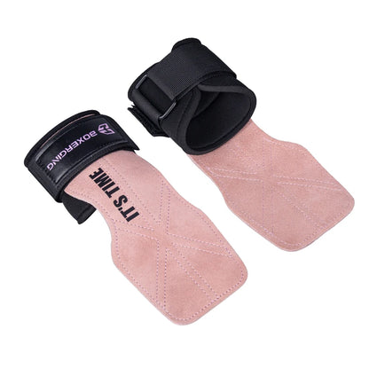 Cowhide Gym Gloves Grips Anti-Skid Weight Power Belt Lifting Pads Deadlift Belt Workout Crossfit Fitness Gloves Palm Protection