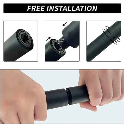 Workout Bar Fits All Resistance Bands with Clip Portable Resistance Bands Exercise Bar for Fitness Home Gym Workout Full Body