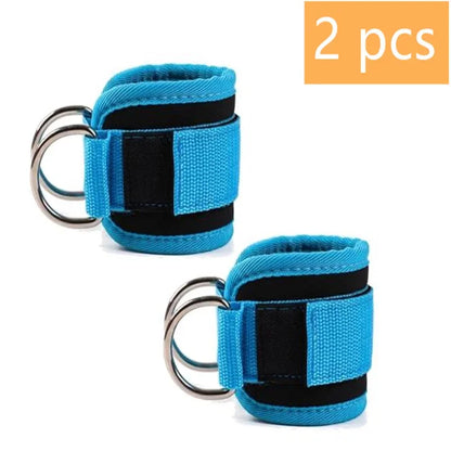 1/2 Pcs Fitness Ankle Straps Adjustable D-Ring Support Cuffs Gym Leg Strength Workouts Pulley With Sports Guard Safety Abductors