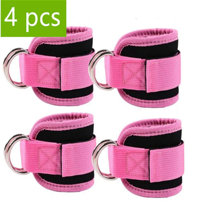 1/2 Pcs Fitness Ankle Straps Adjustable D-Ring Support Cuffs Gym Leg Strength Workouts Pulley With Sports Guard Safety Abductors