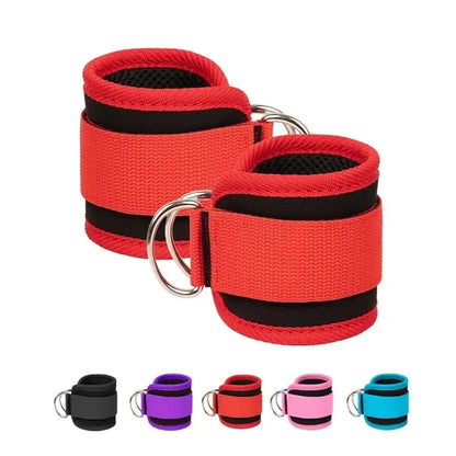 1/2 Pcs Fitness Ankle Straps Adjustable D-Ring Support Cuffs Gym Leg Strength Workouts Pulley With Sports Guard Safety Abductors