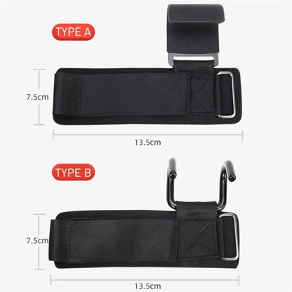 1PC Weight Lifting Hooks Hand-Bar Wrist Straps Gym Fitness Hook Weight Strap Pull-Ups Power Lifting Gloves For Weight Training