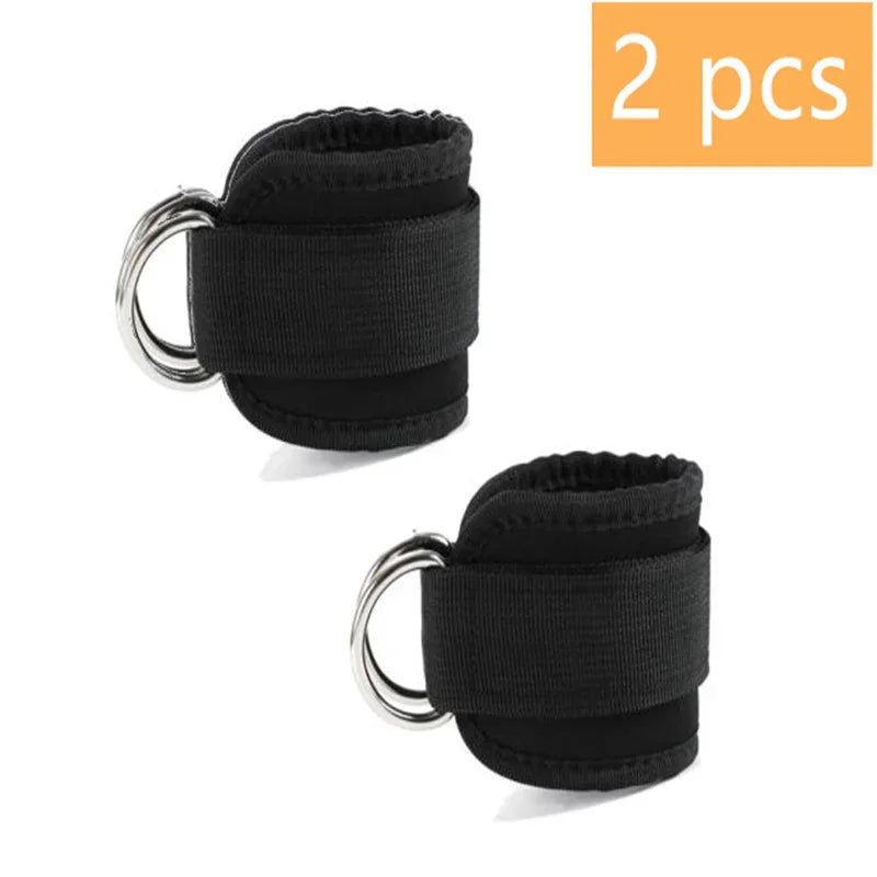 1/2 Pcs Fitness Ankle Straps Adjustable D-Ring Support Cuffs Gym Leg Strength Workouts Pulley With Sports Guard Safety Abductors