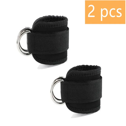 1/2 Pcs Fitness Ankle Straps Adjustable D-Ring Support Cuffs Gym Leg Strength Workouts Pulley With Sports Guard Safety Abductors