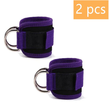 1/2 Pcs Fitness Ankle Straps Adjustable D-Ring Support Cuffs Gym Leg Strength Workouts Pulley With Sports Guard Safety Abductors
