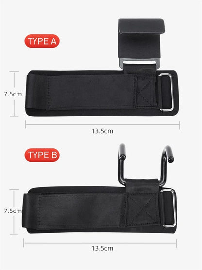 1PC Weight Lifting Hooks Hand-Bar Wrist Straps Gym Fitness Hook Weight Strap Pull-Ups Power Lifting Gloves For Weight Training