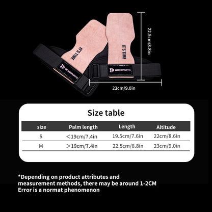Cowhide Gym Gloves Grips Anti-Skid Weight Power Belt Lifting Pads Deadlift Belt Workout Crossfit Fitness Gloves Palm Protection