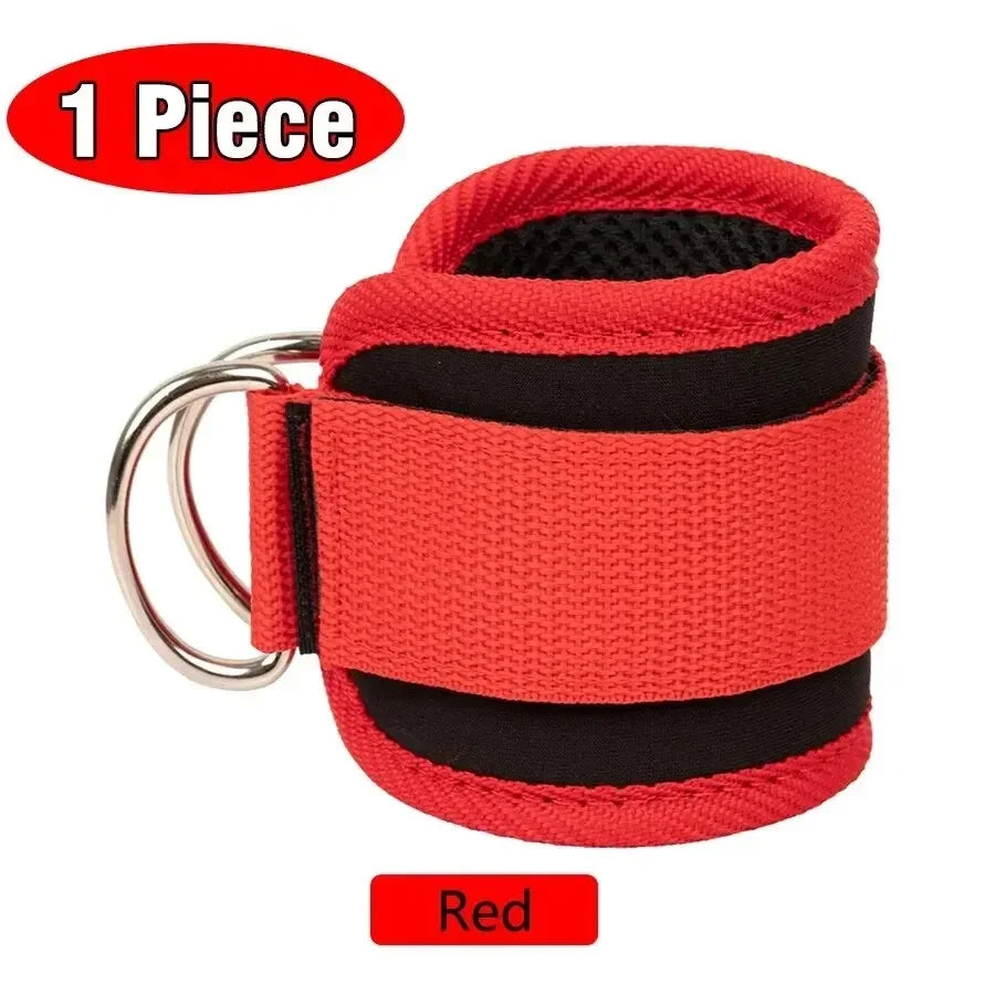 1/2 Pcs Fitness Ankle Straps Adjustable D-Ring Support Cuffs Gym Leg Strength Workouts Pulley With Sports Guard Safety Abductors