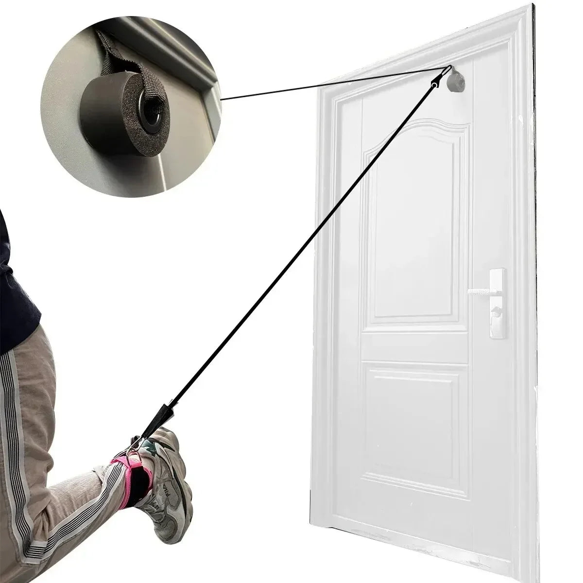 1/2 Pcs Fitness Ankle Straps Adjustable D-Ring Support Cuffs Gym Leg Strength Workouts Pulley With Sports Guard Safety Abductors